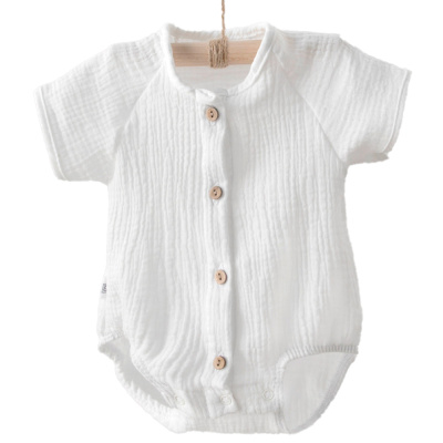 Боди с коротким рукавом Муслин KiDi 342(Мс)-6 молоко 1